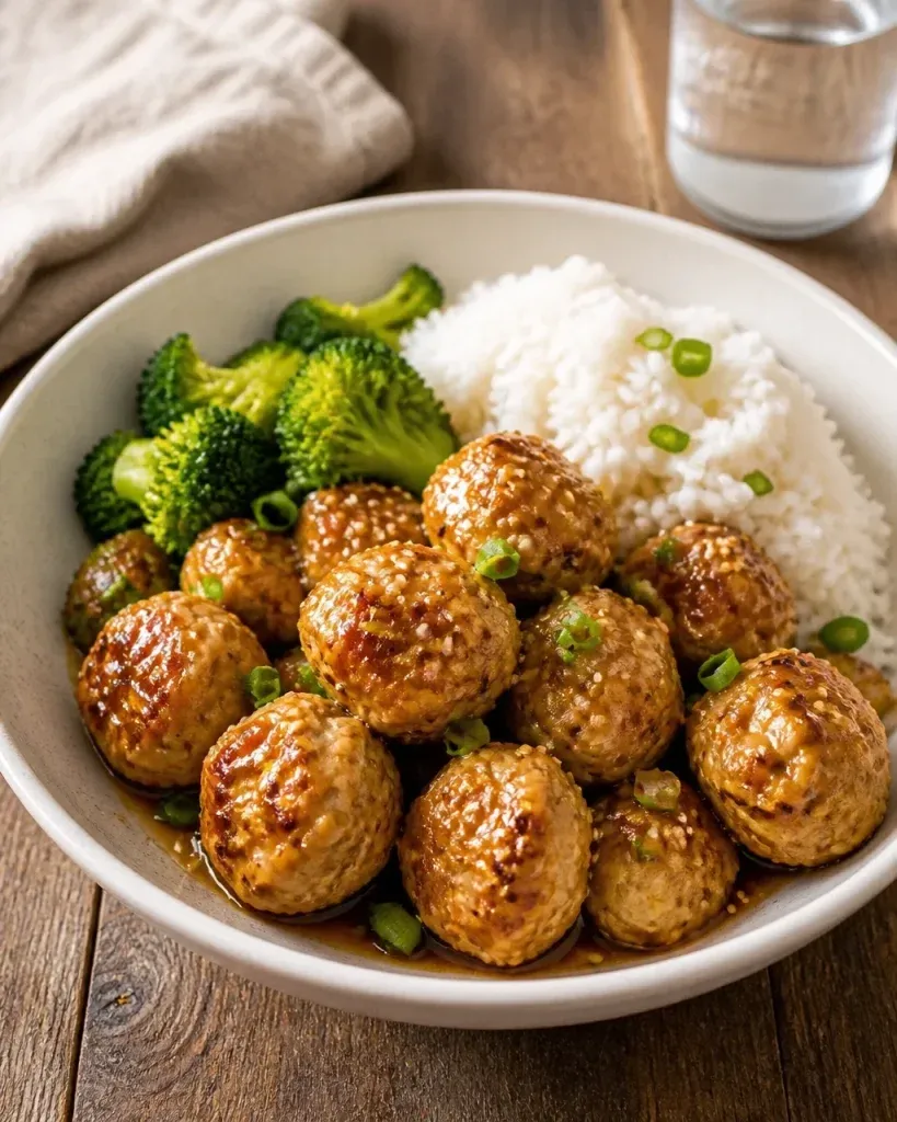 Easy Dinner Recipes: Honey Garlic Chicken Meatballs