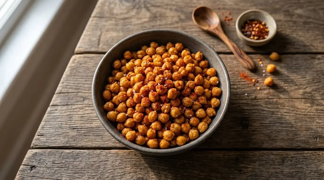 Air Fryer Crispy Chickpeas with Smoked Paprika