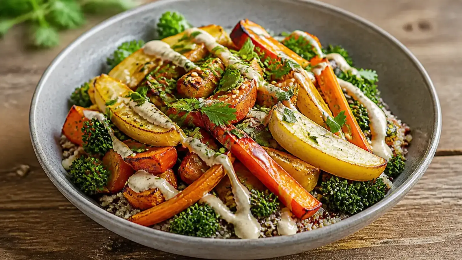 Roasted Root Vegetable Grain Bowl