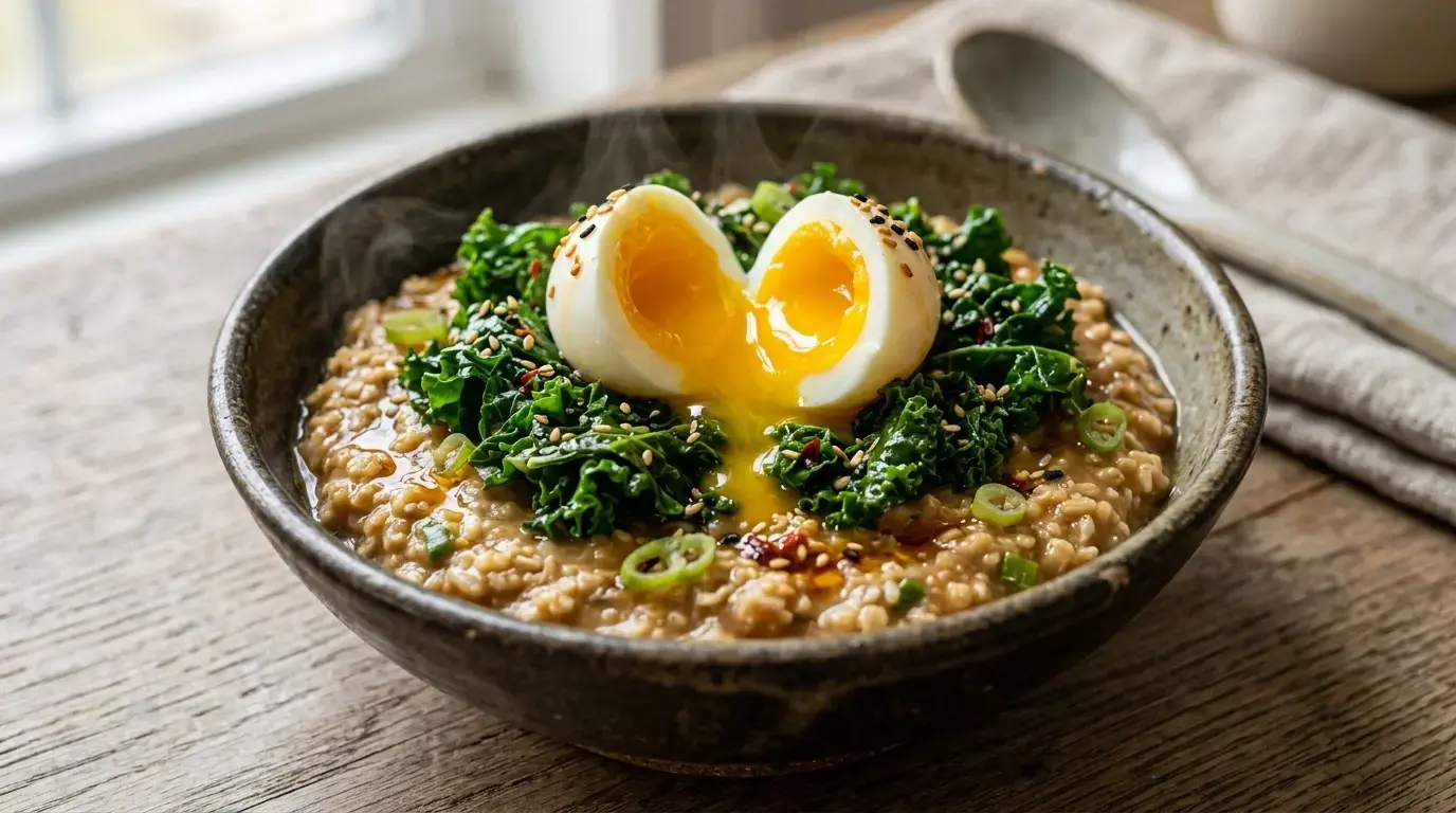 Savory Breakfast Miso Oats