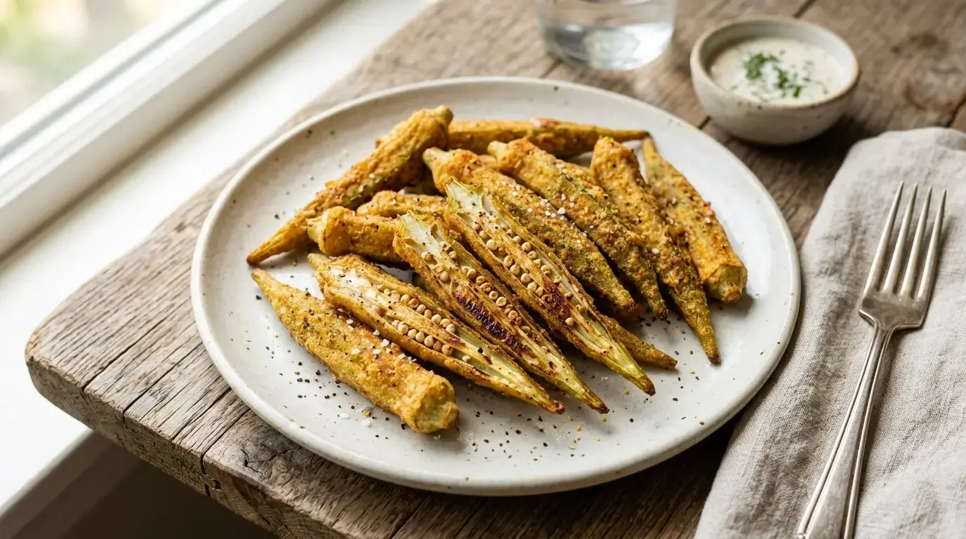 Air Fryer Favorites collection — Air Fryer Roasted Okra: The Solution to Slime-Free Crispy Greens