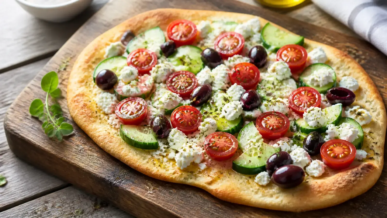 15-Minute Mediterranean Flatbread