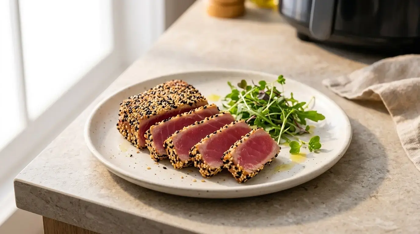 Air Fryer Sesame Crusted Ahi Tuna