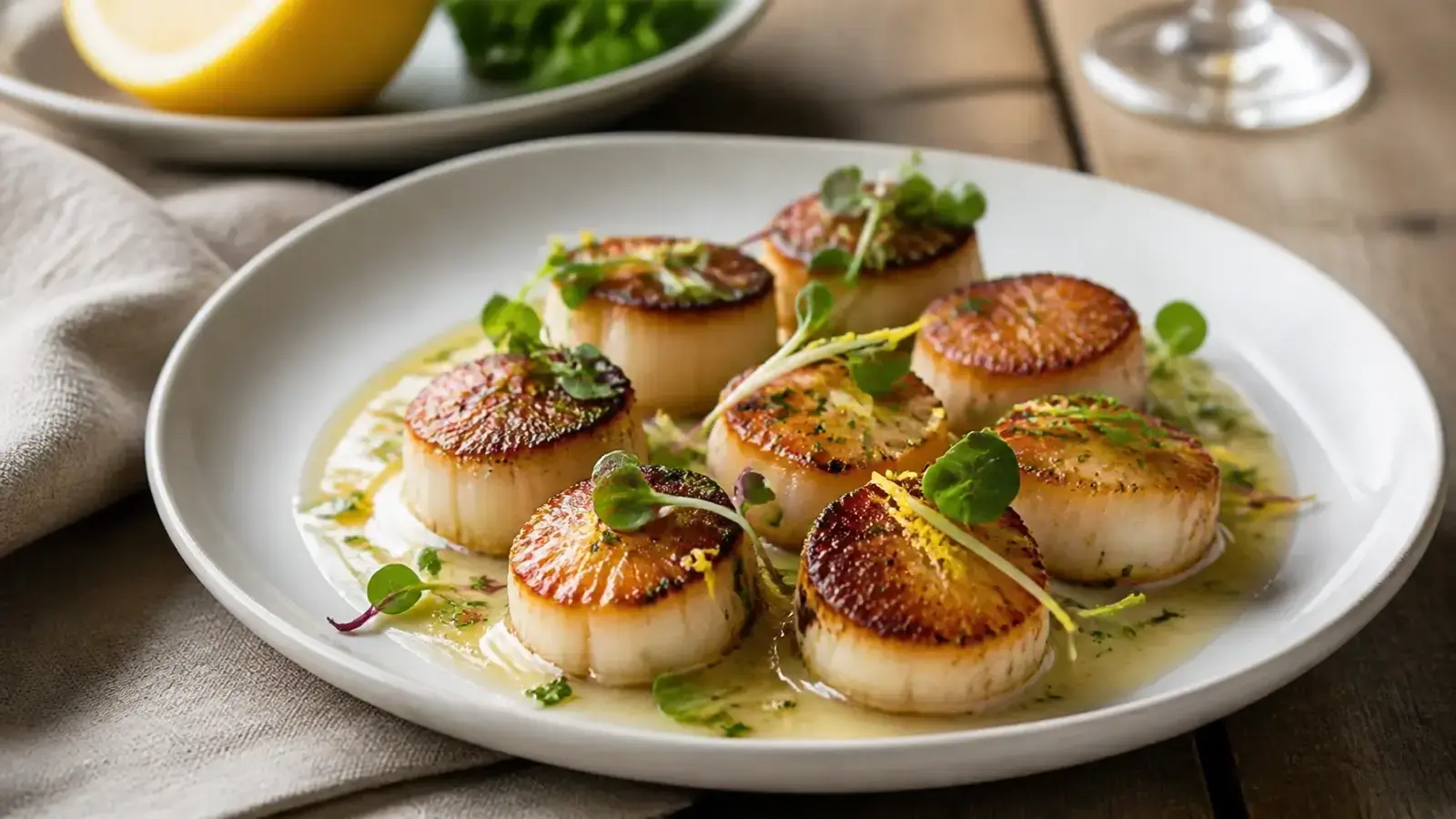 Maillard Reaction Mastery: Pan-Seared Scallops with Lemon Butter