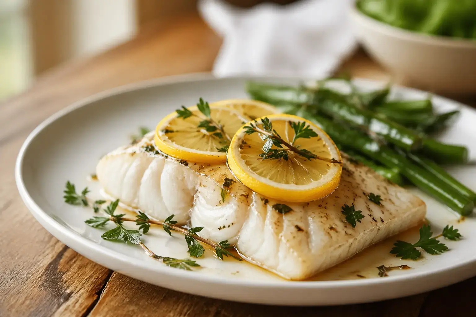 Easy Baked Cod with Lemon and Herbs