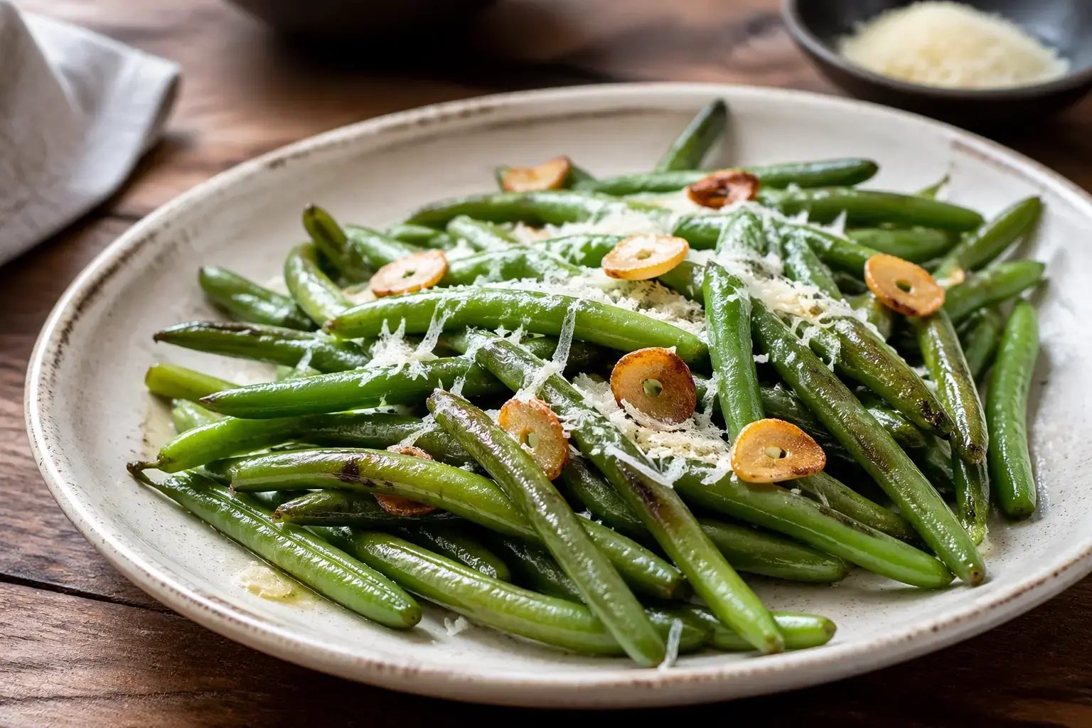 15-Minute Garlic Parmesan Green Beans