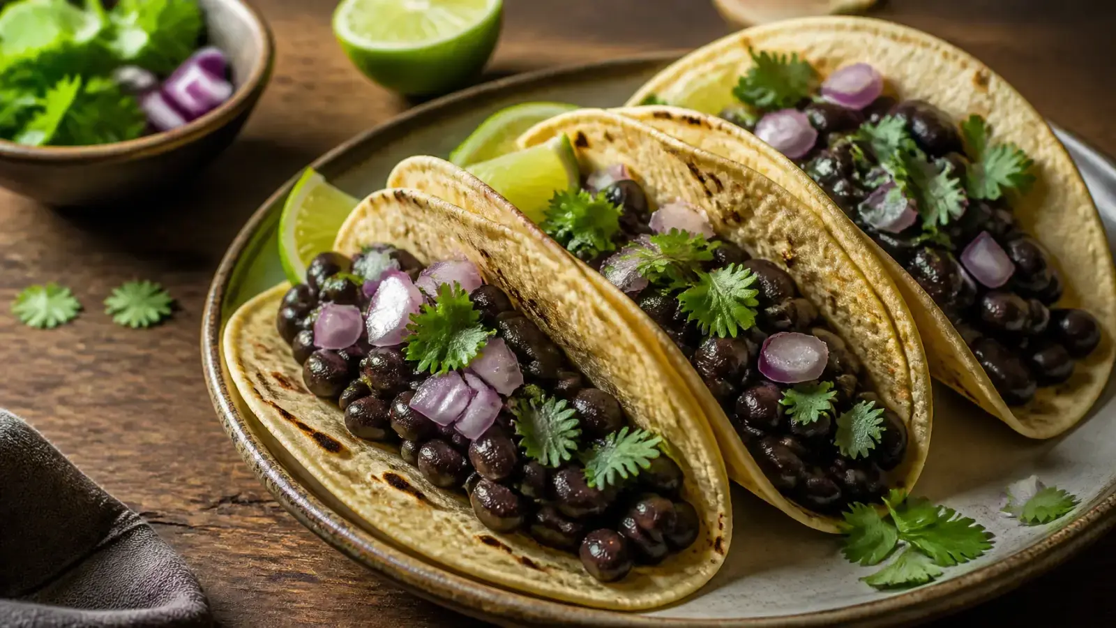 5-Ingredient Budget Black Bean Tacos