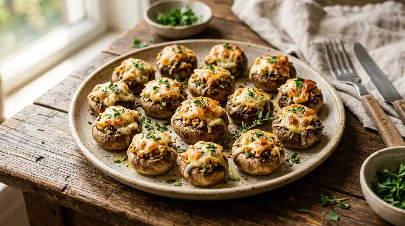 Air Fryer Stuffed Mushrooms: The Hydrodynamics of Fungi and Filling