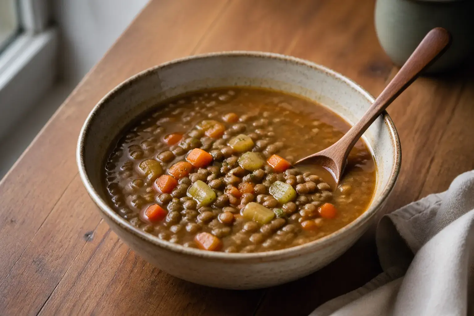 Slow Cooker Hearty Lentil Soup