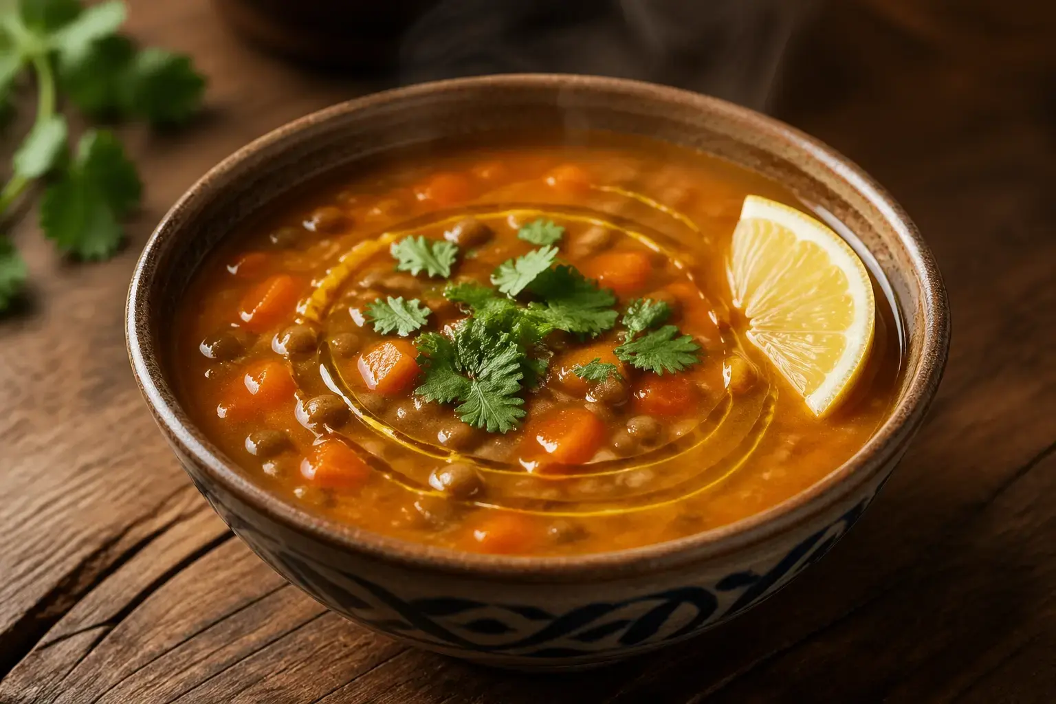 Plant-Based Moroccan Lentil Soup