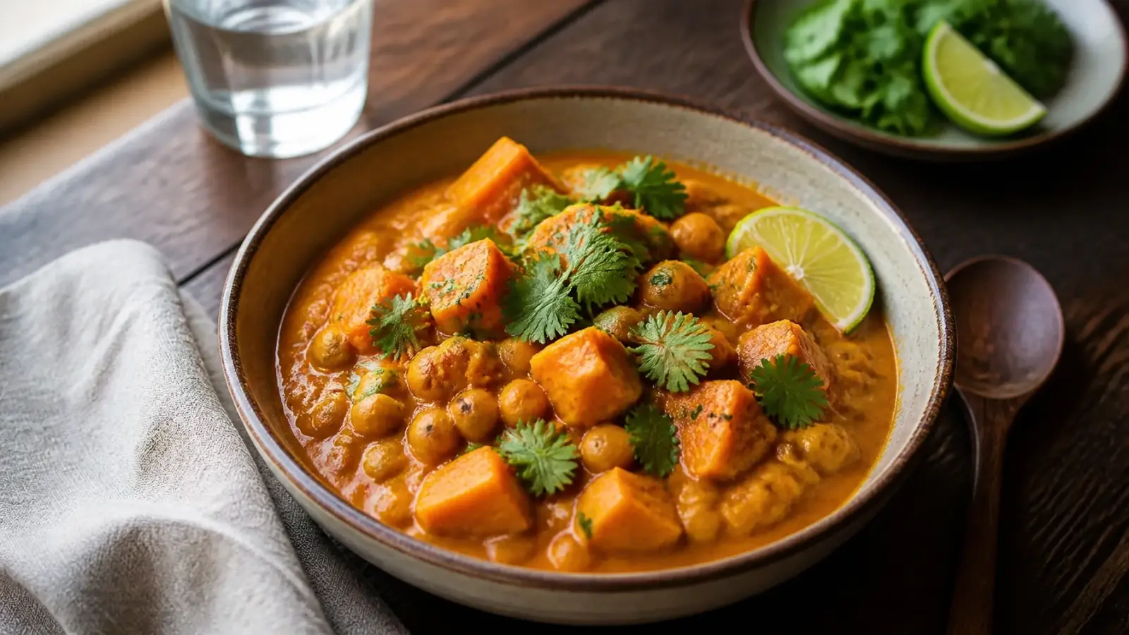 One-Pot Chickpea & Sweet Potato Curry
