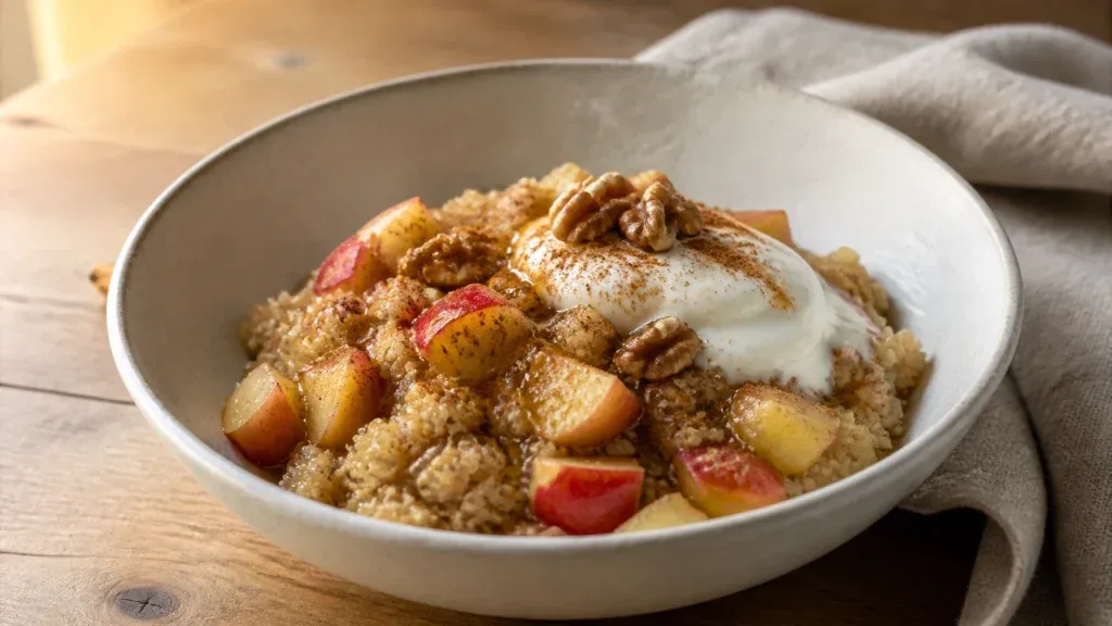Easy Healthy Breakfasts: Apple Cinnamon Quinoa Breakfast Bowls